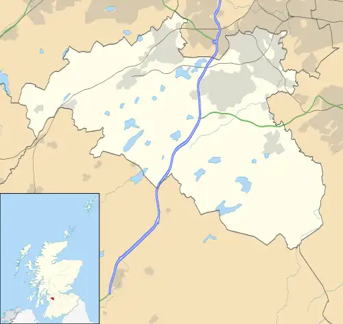 East Renfrewshire shown within Scotland