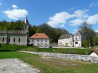 A general view of Ecot-la-Combe