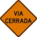T2-1a Road closed