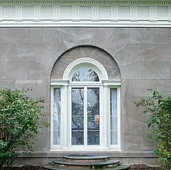 Venetian window at the Edgewater Garden Pavilion.