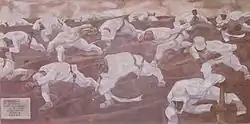 Sturm. Den Namenlosen (1925) Fresco in the war memorial chapel in Lienz, Austria