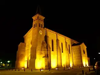 The church in La Tour-du-Crieu