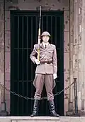 Soldier of the NVA's guard of honor in 1977