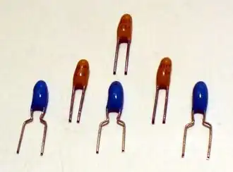 Tantalum "pearls" for PCB mounting