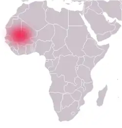 Image 1Location of the Ghana Empire (from History of Senegal)