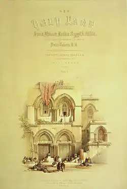 The ladder on the front page of the 1842–1849 The Holy Land, Syria, Idumea, Arabia, Egypt, and Nubia[23]