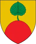 Altafulla (Or, a mount gules surmounted by a leaf vert)