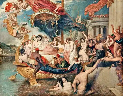 William Etty , The Triumph of Cleopatra , 1821