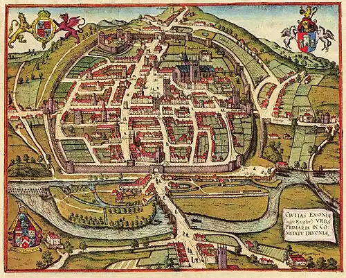 medieval hand-drawn map