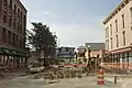 The failed 9th Street Plaza project of the 1970s is undergoing reconstruction.