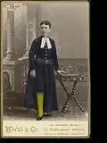 A photograph of bluecoat costume in 1887