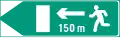 Direction to emergency exit