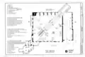 Layout of Cable Car Museum; primary exhibit space is on the northwest mezzanine level
