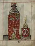 Coat of arms of the Archbishop of Mainz (fl 32r)