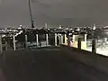 Florin Court roof terrace at night