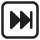 A black rectangle to the right of two right-pointing black triangles