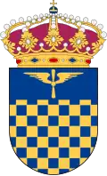 Coat of the arms of the Air Force Tactical Center (FTC) 1994–1997.