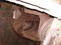 Interior of the turret of one of the 150 mm howitzers