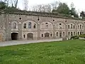 Front façade of the barracks