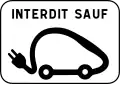 Parking for electric vehicles only