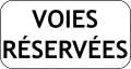 Reserved lanes