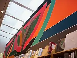 Frank Stella, mural at 'David Mirvish Books, 1974; in Toronto