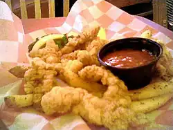 Fried gator tail