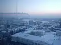 Frozen Kaban from Kazan State University's building