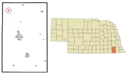 Location of Clatonia, Nebraska