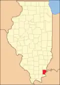 Gallatin in 1847, when a cession to Hardin and the creation of Saline County reduced it to its current territory