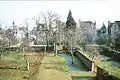 The gardens of 7–9 Winchester Road, looking towards Banbury Road.