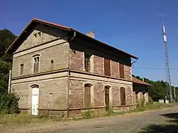 Small Arzviller station crossing the Vosges Mountains.