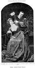 Courtship (photograph of painting, 1905)