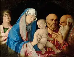 Giovanni Bellini, Homage to Christ in the Temple, c. 1490–1500, Kunsthistorisches Museum Wien