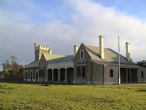 Glanville Hall, the family home built in 1856 by Captain Hart at Semaphore South, is now owned by the City of Port Adelaide-Enfield, and used as a function centre., 34°50′55.0″S 138°28′53.8″E﻿ / ﻿-34.848611; 138.481611
