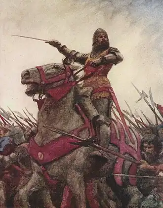 Image 8Owain Glyndŵr painting by AC Michael (from Culture of Wales)
