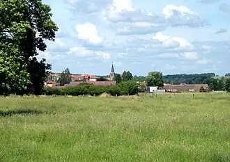 A general view of Glonville, seen from Fontenoy-la-Joûte