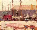 Gloucester Dock by Henry Hobart Nichols, 1915