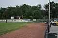 The visitors bullpen, located down the right field line.