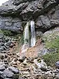 The upper waterfall