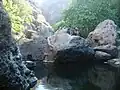 The gorge below the dam.