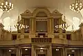 The organ with the original façade