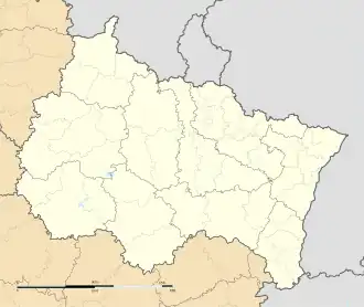 Festigny is located in Grand Est