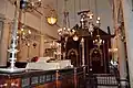 Inside the synagogue