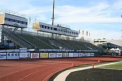 West side stands