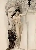 Gustav Klimt, Allegory of Skulptur, 1889 (Museum of Applied Arts, Vienna)