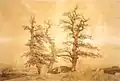 Caspar David Friedrich: Hünengrab am Meer, 1807