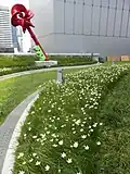 red sculpture Key