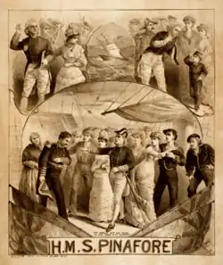 Image 105H.M.S. Pinafore poster, by Vic Arnold (edited by Adam Cuerden) (from Wikipedia:Featured pictures/Artwork/Others)