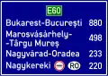 G-654 Distance till cities on motorway, big